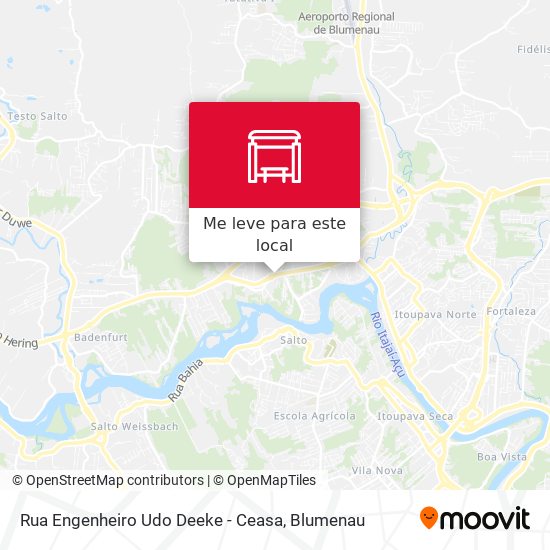 Rua Engenheiro Udo Deeke - Ceasa mapa