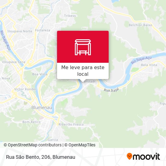 Rua São Bento, 206 mapa