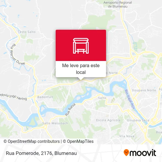 Rua Pomerode, 2176 mapa