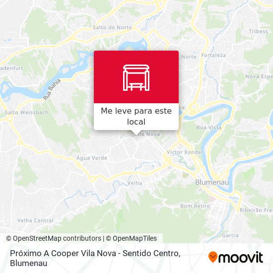 Próximo A Cooper Vila Nova - Sentido Centro mapa