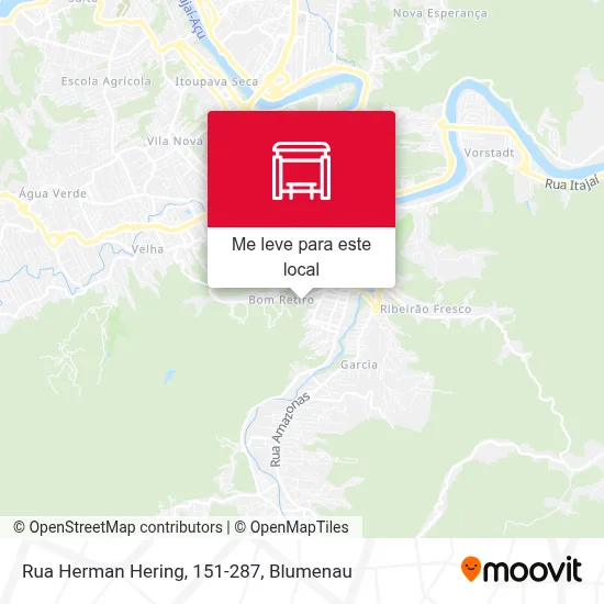 Rua Herman Hering, 151-287 mapa
