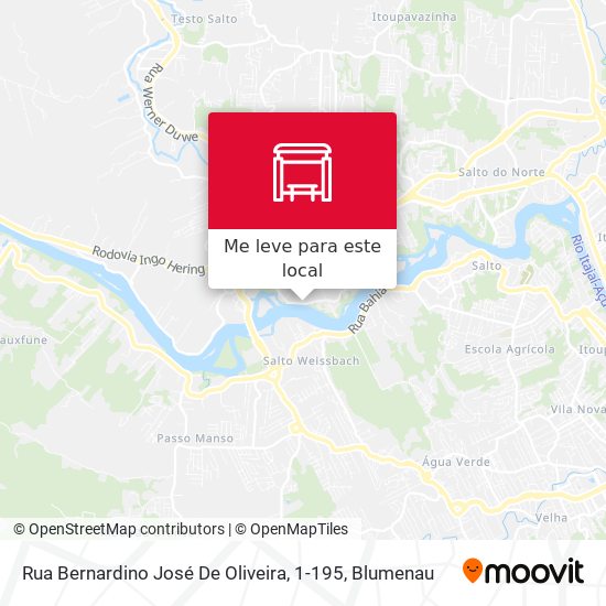 Rua Bernardino José De Oliveira, 1-195 mapa