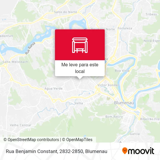 Rua Benjamin Constant, 2832-2850 mapa