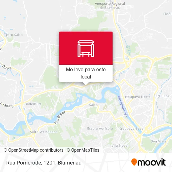 Rua Pomerode, 1201 mapa