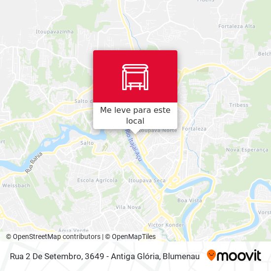 Rua 2 De Setembro, 3649 -  Antiga Glória mapa