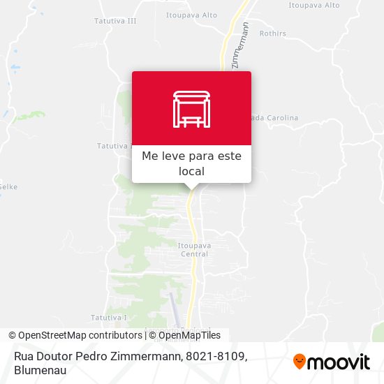 Rua Doutor Pedro Zimmermann, 8021-8109 mapa