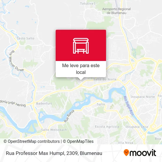 Rua Professor Max Humpl, 2309 mapa
