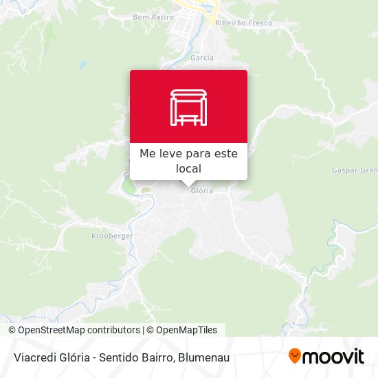 Viacredi Glória - Sentido Bairro mapa