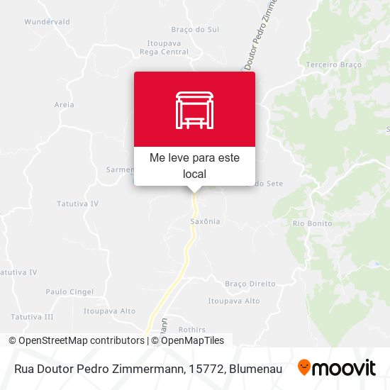 Rua Doutor Pedro Zimmermann, 15772 mapa