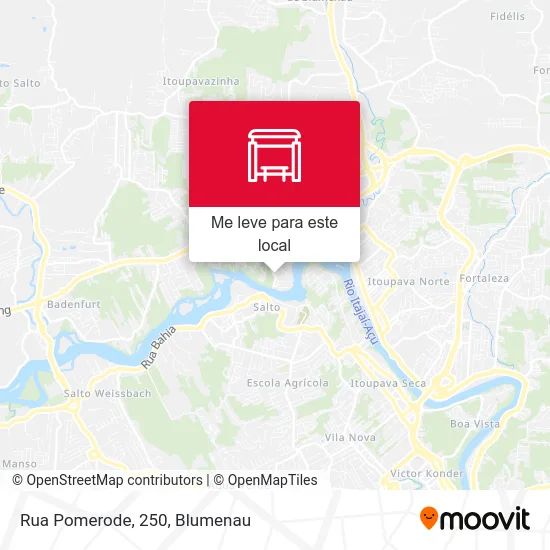 Rua Pomerode, 250 mapa