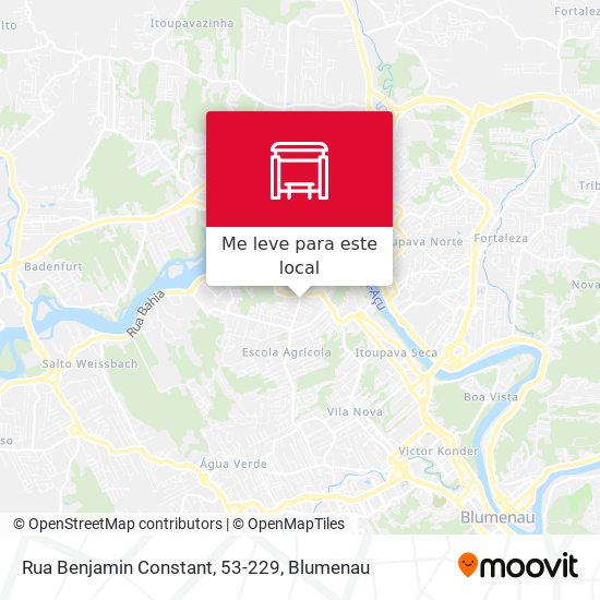 Rua Benjamin Constant, 53-229 mapa