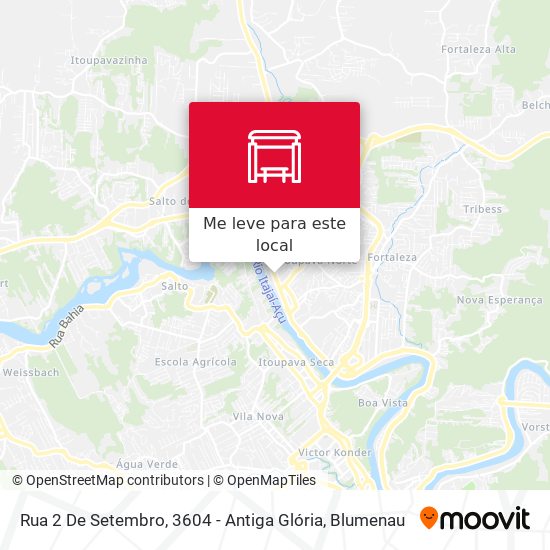 Rua 2 De Setembro, 3604 - Antiga Glória mapa