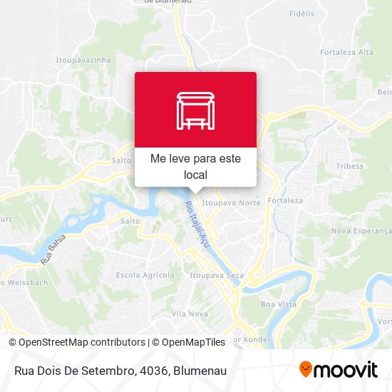 Rua Dois De Setembro, 4036 mapa