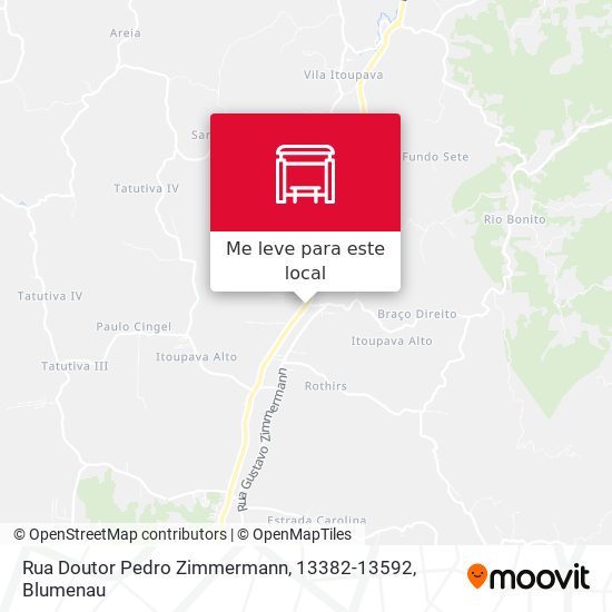 Rua Doutor Pedro Zimmermann, 13382-13592 mapa