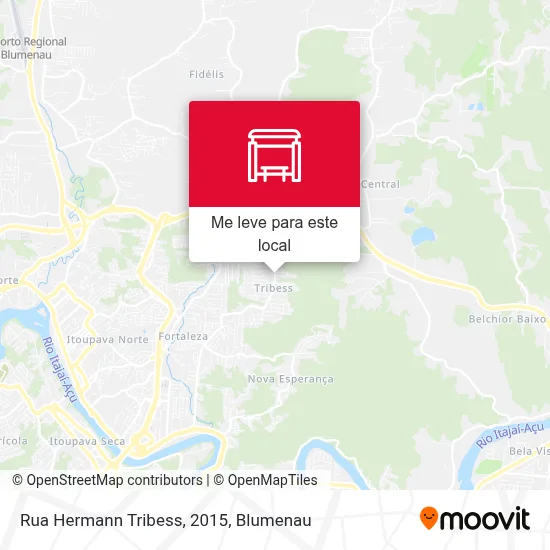 Rua Hermann Tribess, 2015 mapa