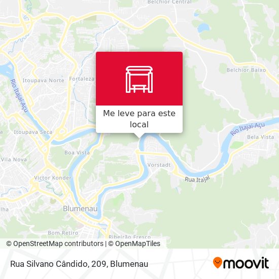 Rua Silvano Cândido, 209 mapa