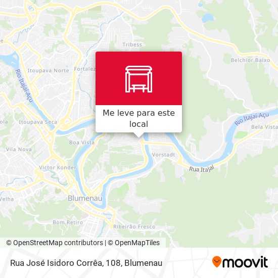 Rua José Isidoro Corrêa, 108 mapa