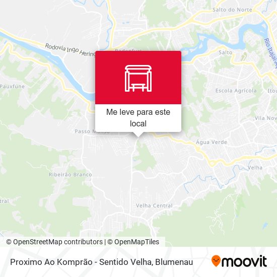 Proximo Ao Komprão - Sentido Velha mapa