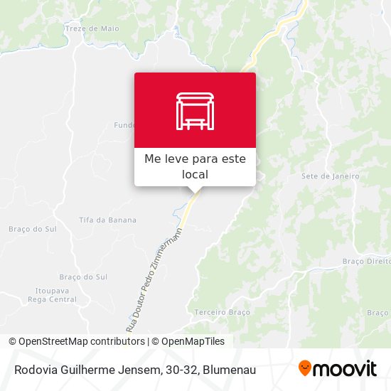 Rodovia Guilherme Jensem, 30-32 mapa