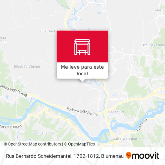 Rua Bernardo Scheidemantel, 1702-1812 mapa