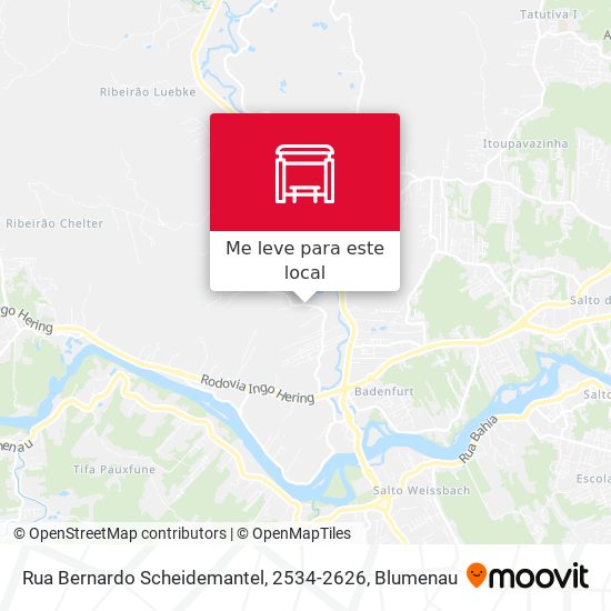 Rua Bernardo Scheidemantel, 2534-2626 mapa