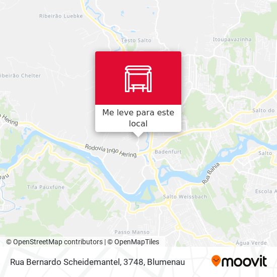 Rua Bernardo Scheidemantel, 3748 mapa