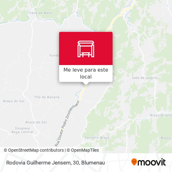 Rodovia Guilherme Jensem, 30 mapa