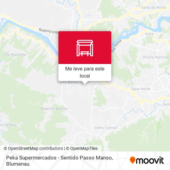 Peka Supermercados - Sentido Passo Manso mapa