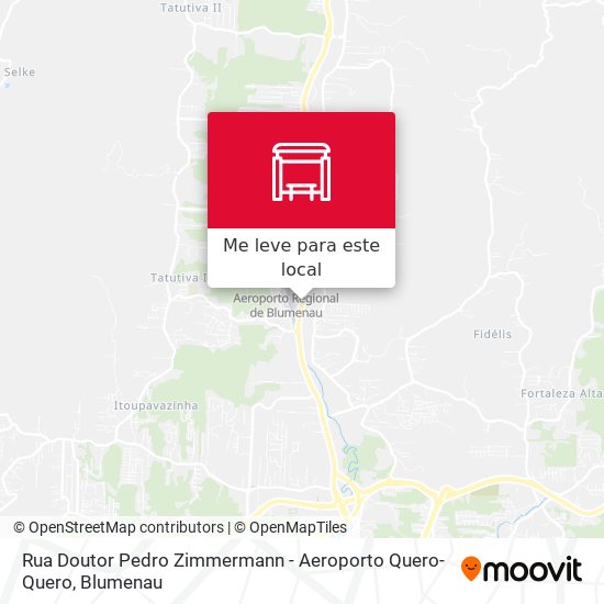 Rua Doutor Pedro Zimmermann - Aeroporto Quero-Quero mapa