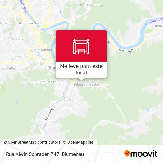 Rua Alwin Schrader, 747 mapa