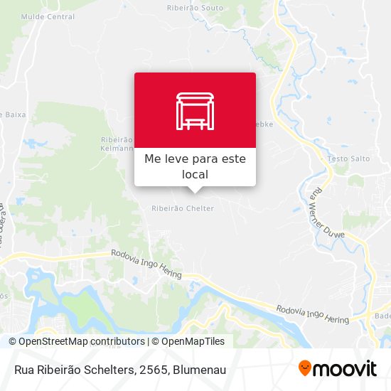 Rua Ribeirão Schelters, 2565 mapa
