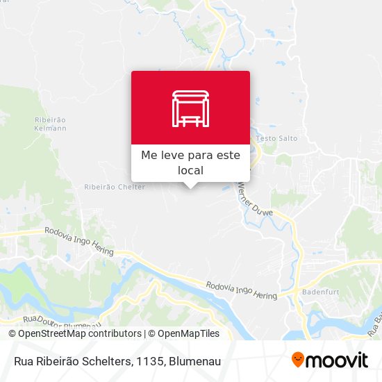 Rua Ribeirão Schelters, 1135 mapa