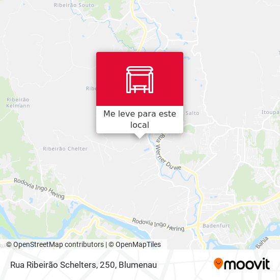 Rua Ribeirão Schelters, 250 mapa