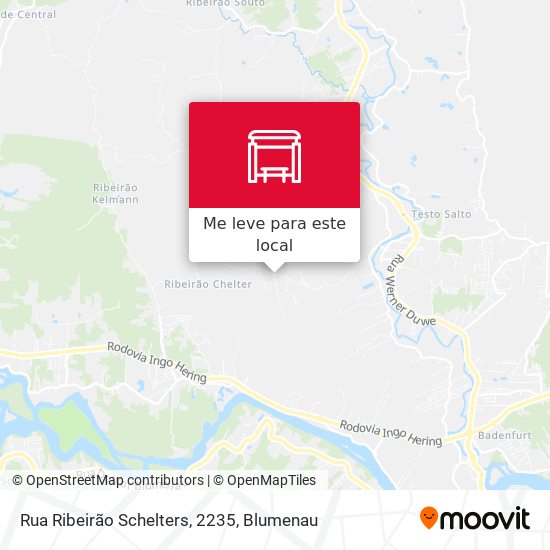Rua Ribeirão Schelters, 2235 mapa