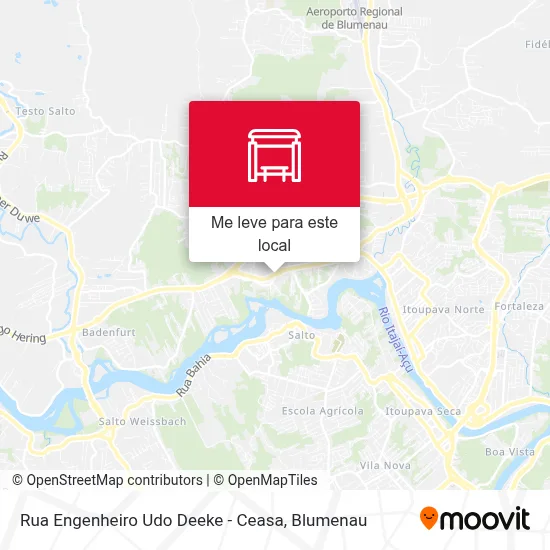 Rua Engenheiro Udo Deeke - Ceasa mapa