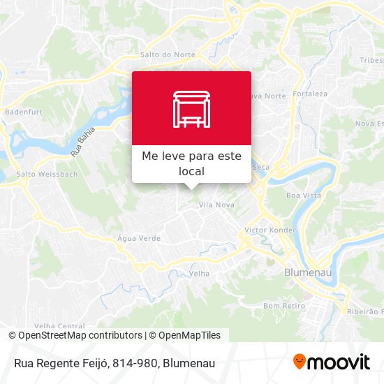 Rua Regente Feijó, 814-980 mapa