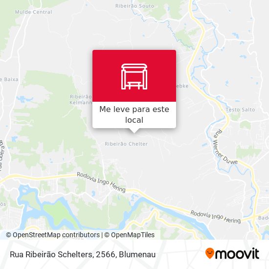 Rua Ribeirão Schelters, 2566 mapa