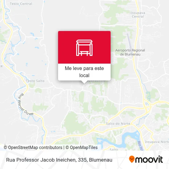 Rua Professor Jacob Ineichen, 335 mapa