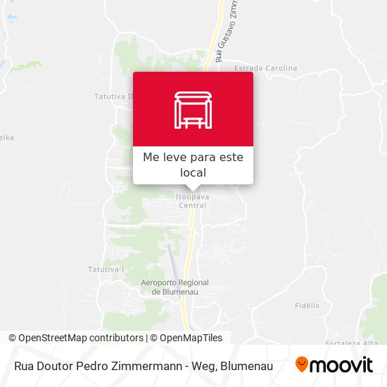 Rua Doutor Pedro Zimmermann - Weg mapa