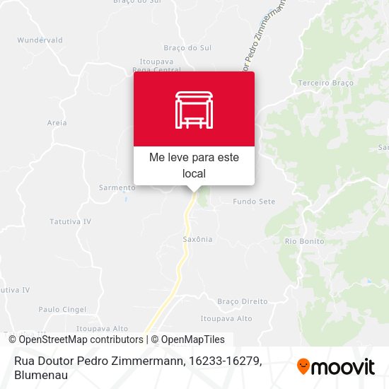 Rua Doutor Pedro Zimmermann, 16233-16279 mapa