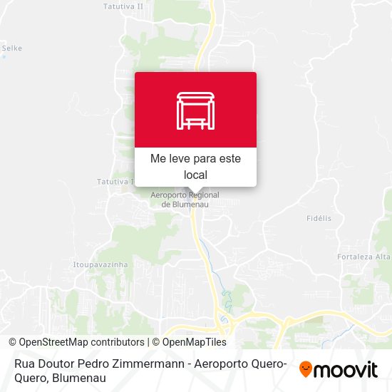 Rua Doutor Pedro Zimmermann - Aeroporto Quero-Quero mapa