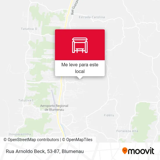 Rua Arnoldo Beck, 53-87 mapa
