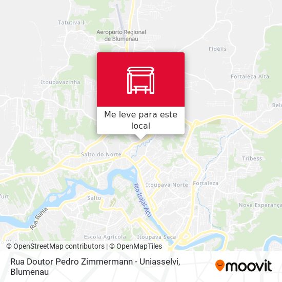 Rua Doutor Pedro Zimmermann - Uniasselvi mapa