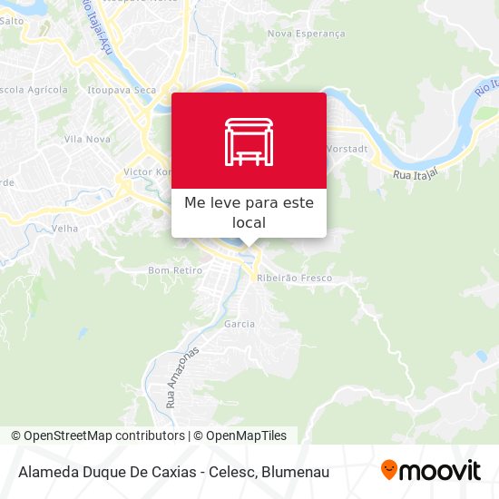 Alameda Duque De Caxias - Celesc mapa