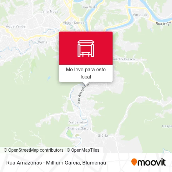 Rua Amazonas - Millium Garcia mapa