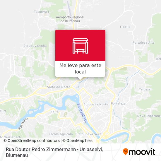 Rua Doutor Pedro Zimmermann - Uniasselvi mapa