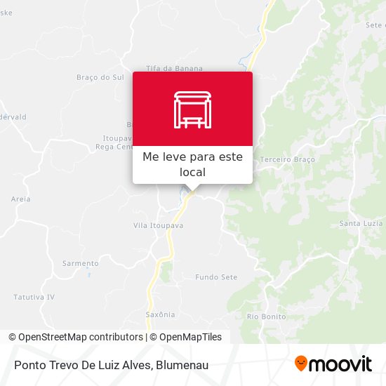 Ponto Trevo De Luiz Alves mapa