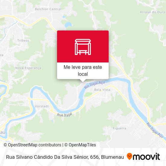 Rua Silvano Cândido Da Silva Sênior, 656 mapa