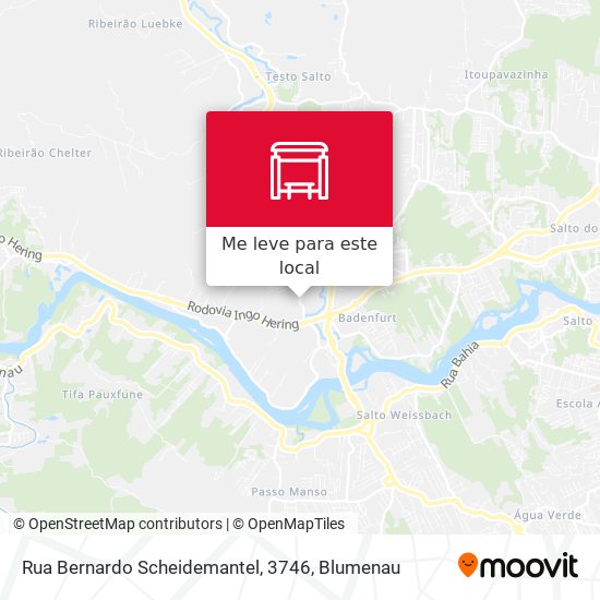 Rua Bernardo Scheidemantel, 3746 mapa
