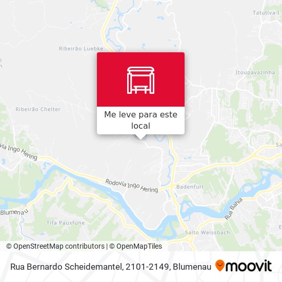 Rua Bernardo Scheidemantel, 2101-2149 mapa